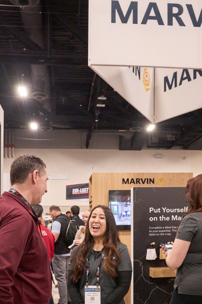 Decking material detail — grain and fasteners