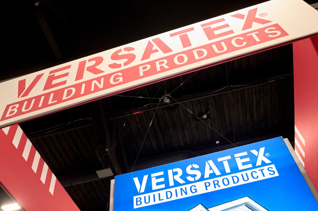 Versatex building products booth signage